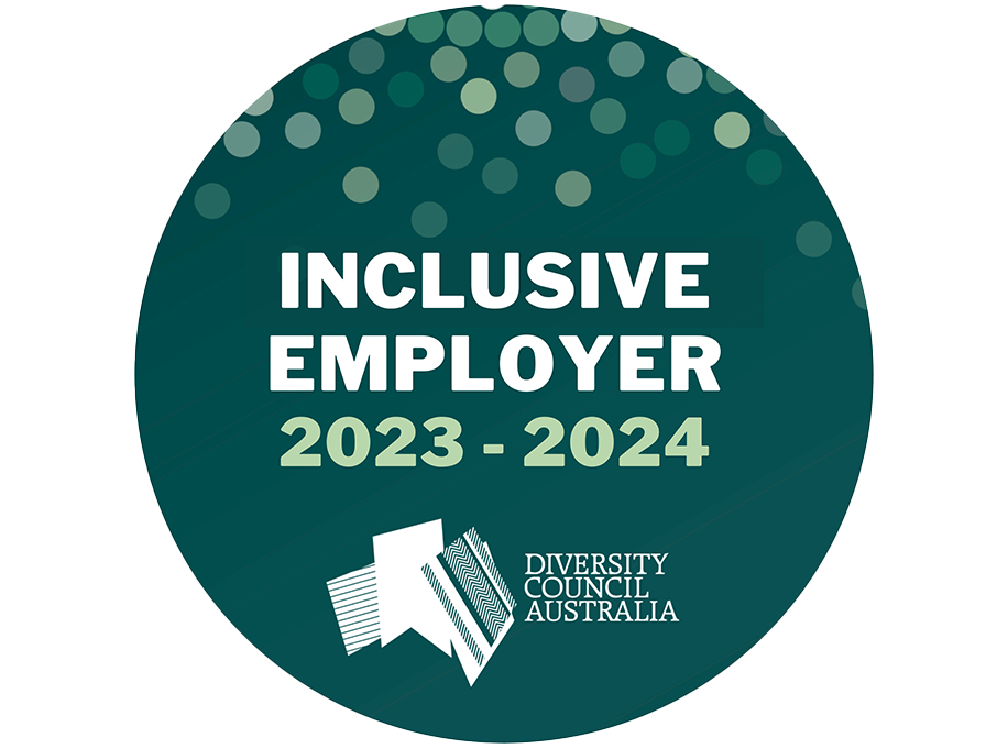 Inclusive Employer 2023-2024 Badge from the Diversity Council Australia